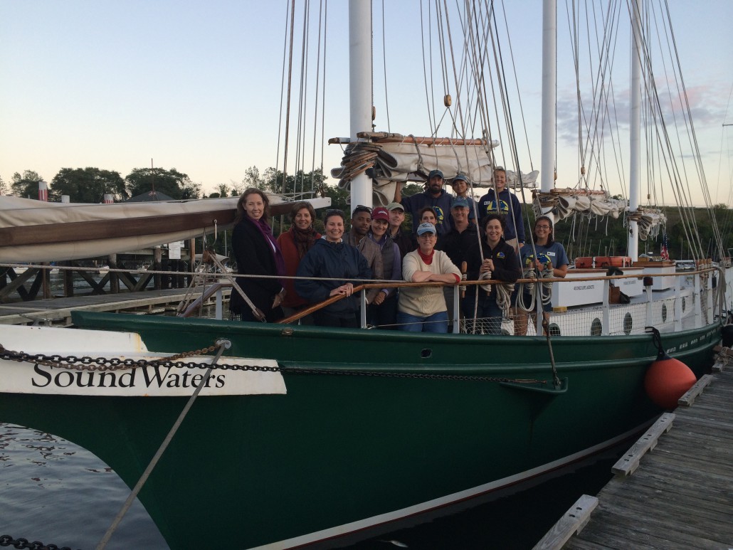 FCCF-ELG group aboard schooner- Oct 2015- whole group